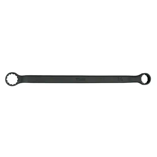 Offset Double Box Wrench, SAE, 12 Point, 7/16 Inch Size, Industrial Black, Steel