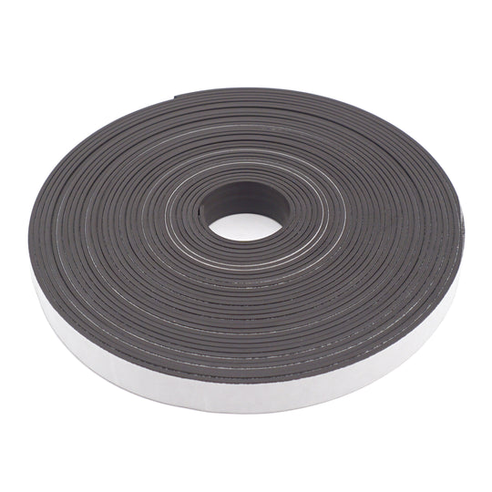 Magnetic Strip With Adhesive, 0.50 Inch Width, 25 ft. Length, 0.060 Inch Thickness