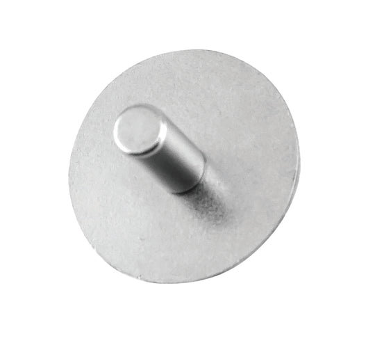 Steel Disc With Adhesive, 0.75 Inch Dia., 0.02 Inch Thickness, Pack of 10