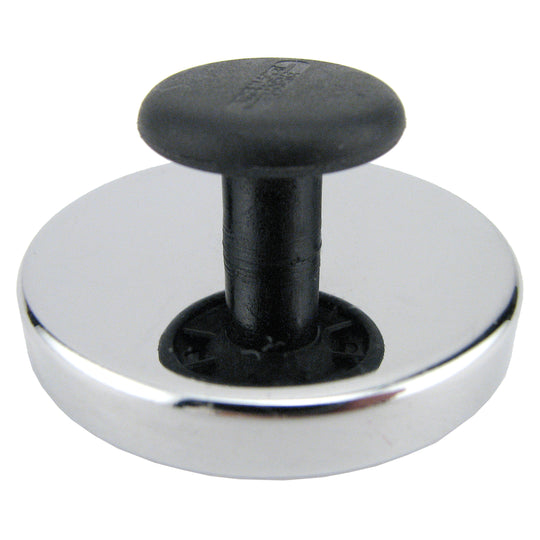 Round Base Magnet With Knob, 2.0 Inch Dia., Ceramic