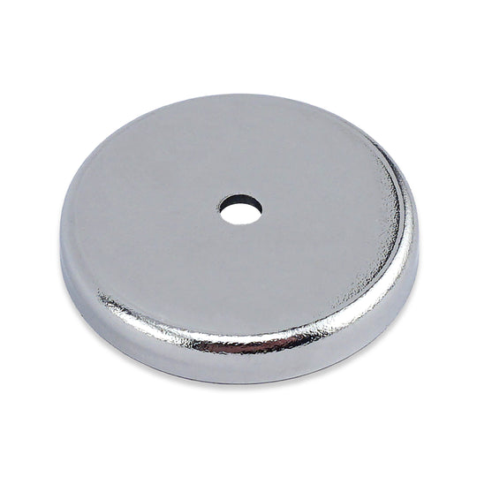 Round Base Magnet, 1.25 Inch Dia., 0.20 Inch Thickness, 40 lbs. Pull Rating