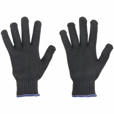 Cut-Resistant Gloves, Xs, Ansi Cut Level A3, Uncoated, Uncoated, Black, 12 PK