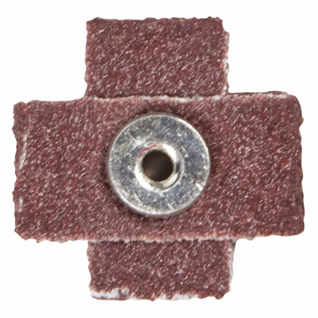 Cross Pad, 1 Inch W X 1 Inch L, #3-48 Eyelet, Aluminum Oxide, P80 Grit, J Wt Cotton, R228