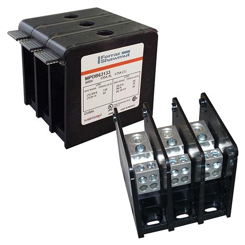 Power Distribution Box, Large, 1000V, 350A, 1 Pole, Aluminium