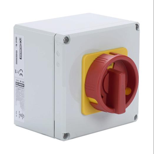 Rotary Enclosed Disconnect Switch, Load Break Capable, 3-Pole, 600 VAC, 32A, 5Ka Sccr