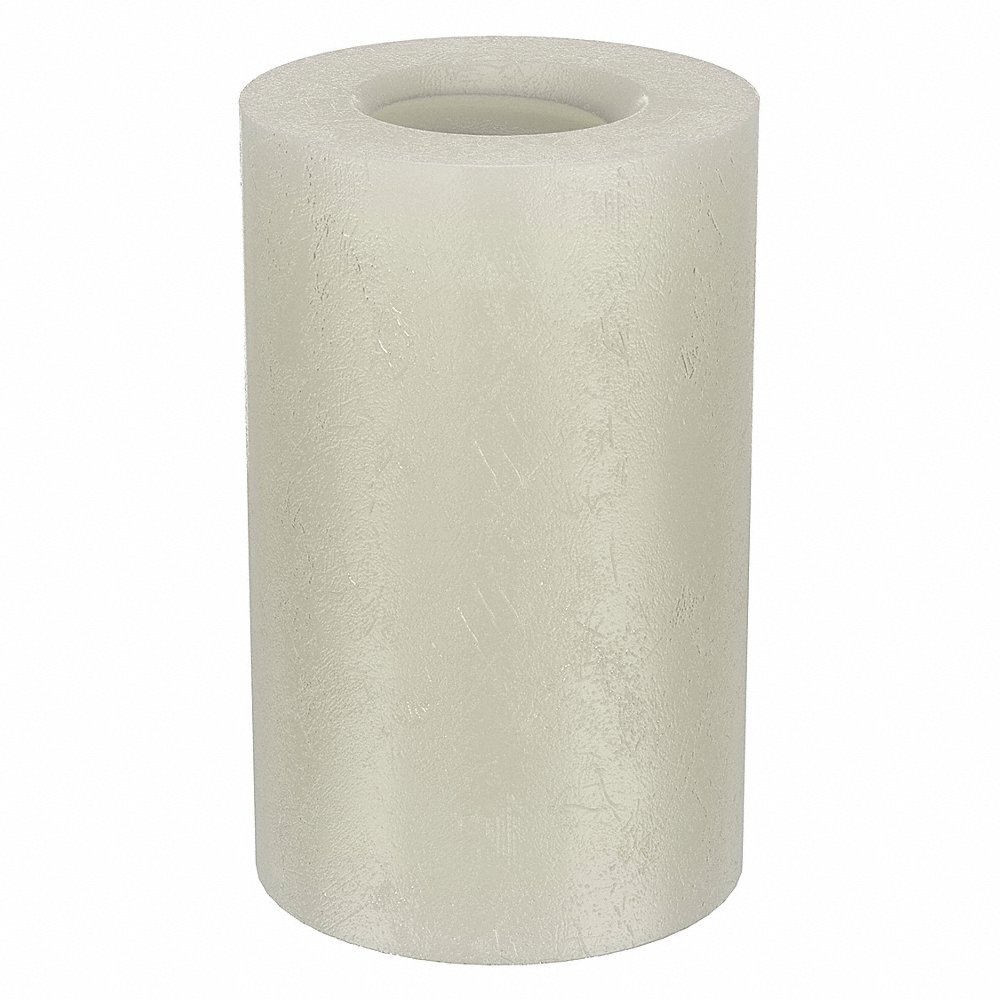 Round Standoff, 8-32 Thread Size, Nylon, 1/2 In Lg., 5/16 In O.D., Off White, 10 Pk