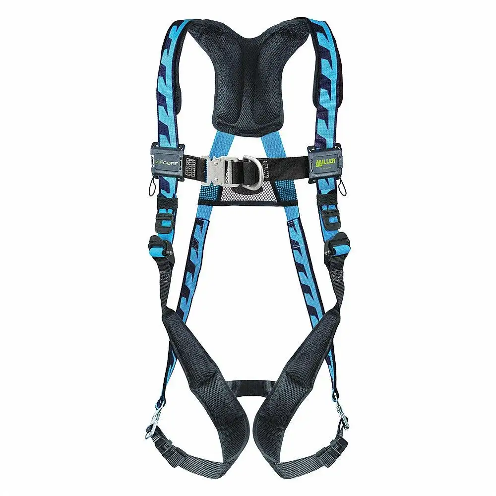 Full Body Harness, Climbing, Back/Chest, Steel, Leg/Shoulder, 400 lbs. Capacity