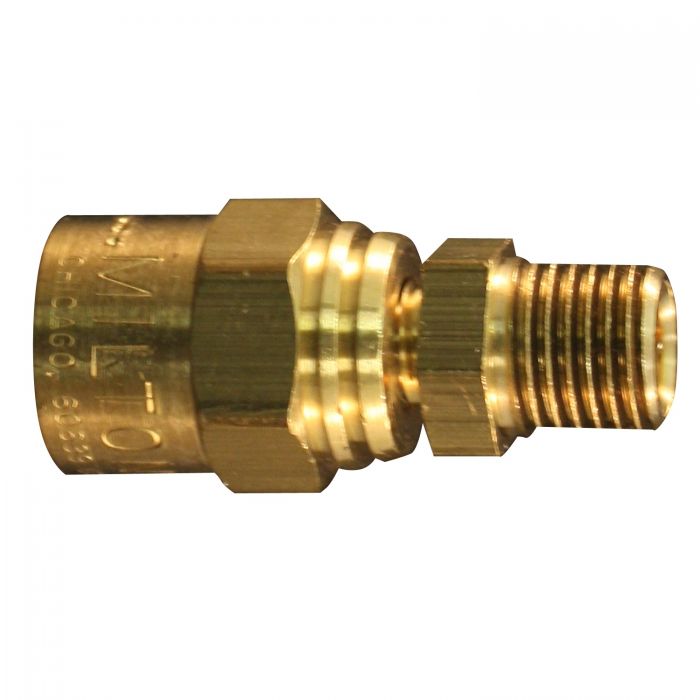 Reusable Hose End Fitting, 1/4 Inch MNPT, 5/8 Inch O.D., Pack of 10