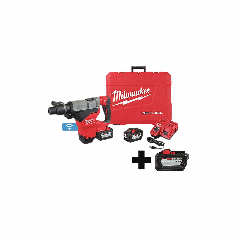 Cordless Rotary Hammer Kit, 18V, 0 to 2900 Blows per Minute, Battery Included
