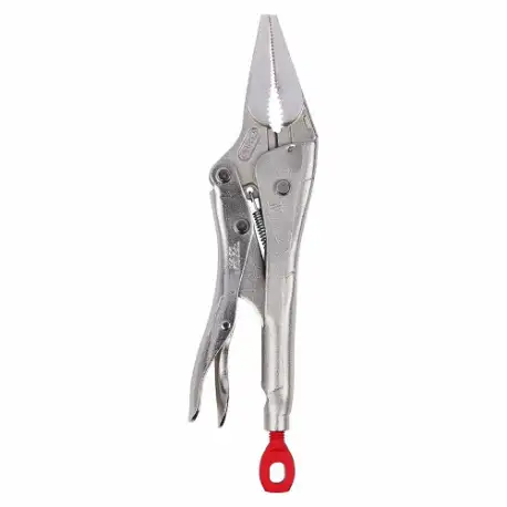 Locking Plier, Curved, Lever, 2 1/4 Inch Max Jaw Opening, 6 Inch Overall Length