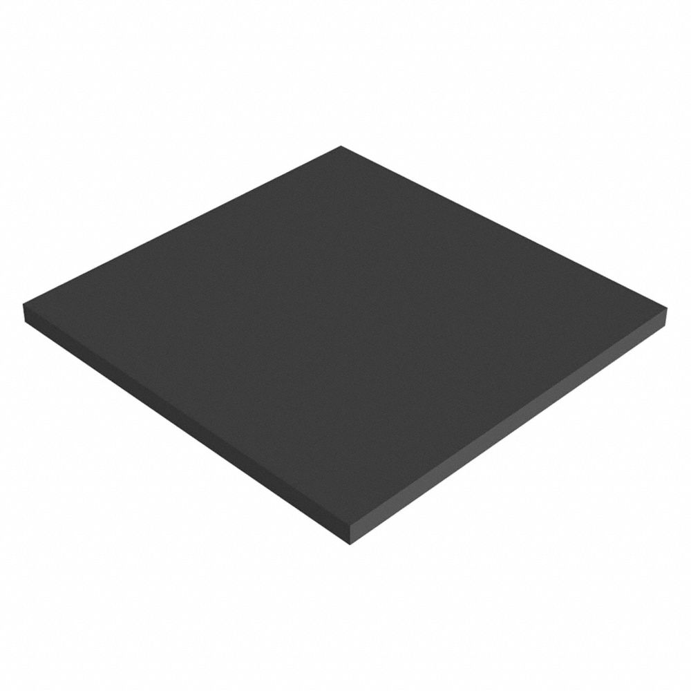 Rubber Sheet, Polyurethane, Width 24 Inch, Length 2 Feet, Thickness 3/8 Inch