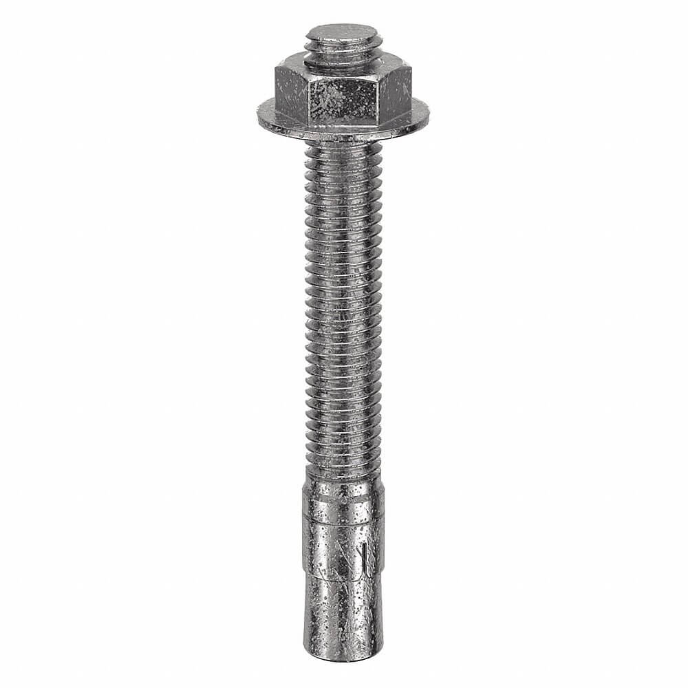 Wedge Anchor, 303/304 Stainless Steel, 1/2 X 4-1/4 Inch Anchor Size, 200Pk