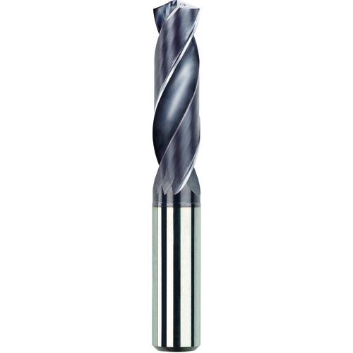 Round Carbide Drill, 19/64 Inch Dia., 8 Mm Shank, 41 Mm Flute Length