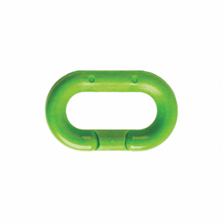 Chain Link, Outdoor or Indoor, 2 Inch Size, Green, Plastic