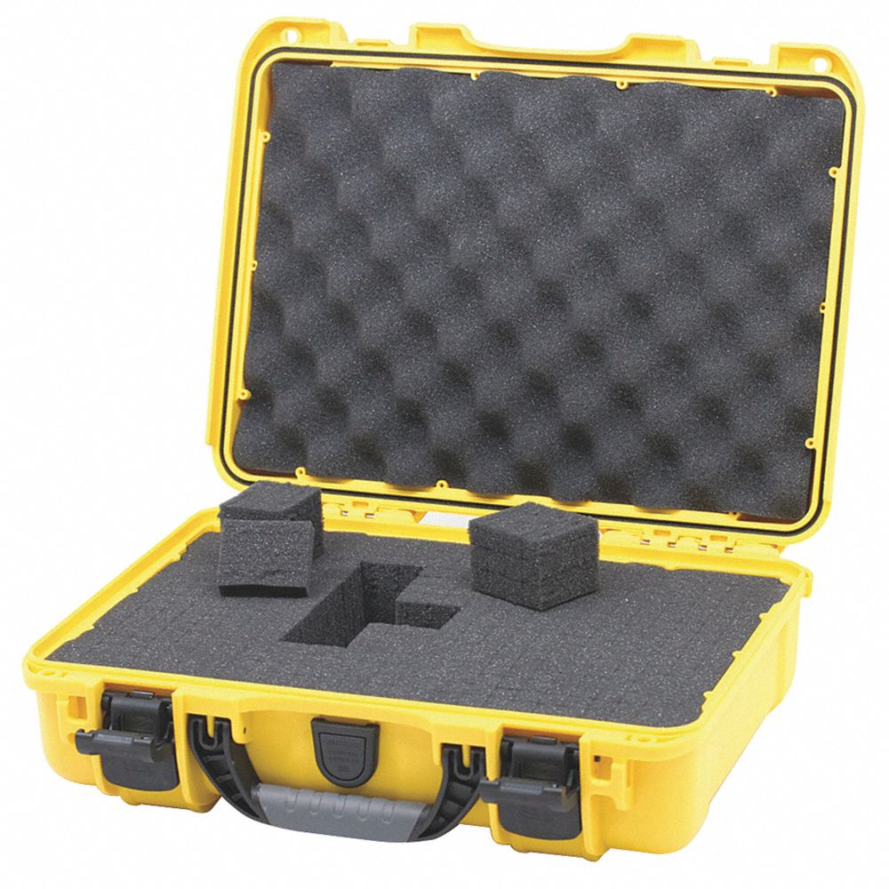 Protective Case, 13 1/4 Inch x 13 1/4 Inch x 4 1/8 Inch Inside, Pick and Pluck, Yellow