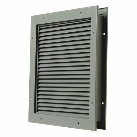 No Vision Door Partition Louver, Steel, 20 Inch Opening Height, 20 Inch Opening Width