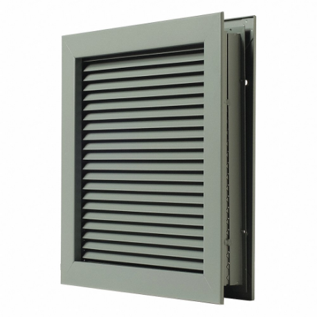 Self Attaching Door Louver, Steel, 16 Inch Opening Height, 16 Inch Opening Width
