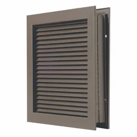 Self Attaching Door Louver, Steel, 10 Inch Opening Height, 16 Inch Opening Width