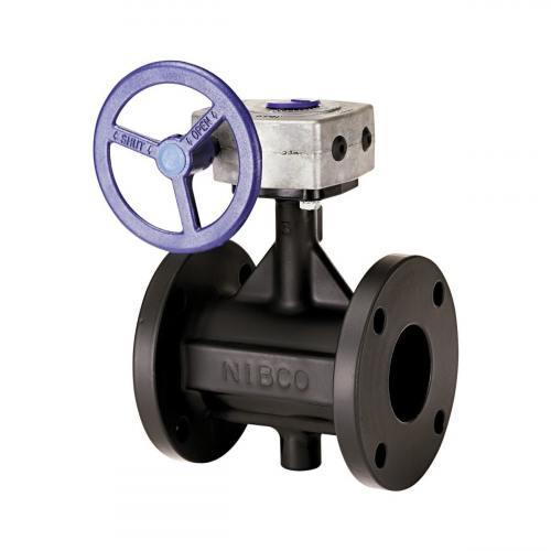 Flat Face Butterfly Valve, 6 Inch Valve Size, Flanged End Style, 125 lb, Cast Iron