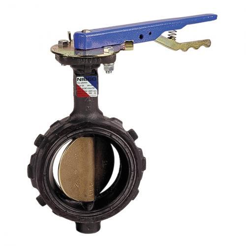 Wafer Style Butterfly Valve, 4 Inch Valve Size, Ductile Iron