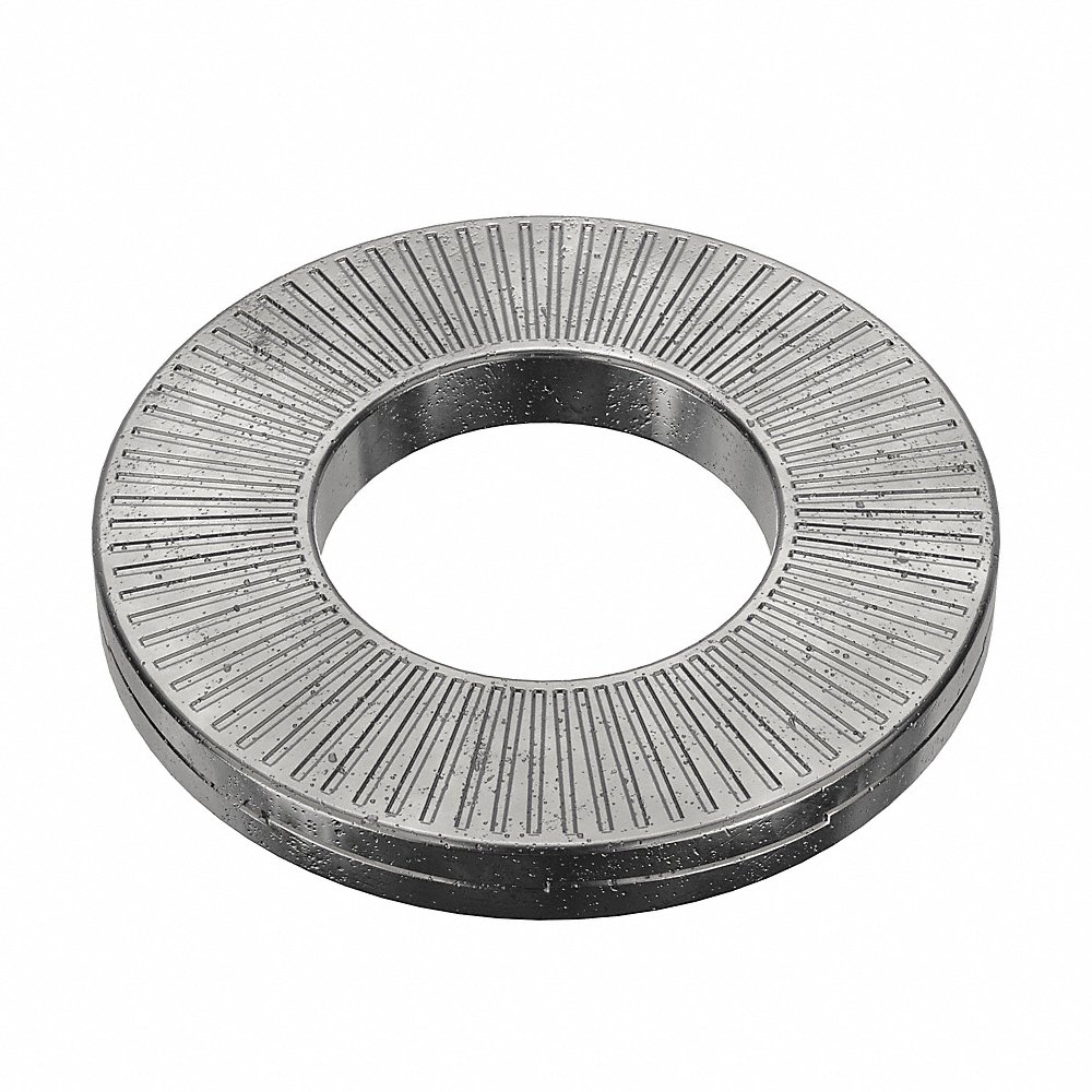 Wedge Lock Washer, Steel, M10 Size, 2.5mm Thickness, 200PK