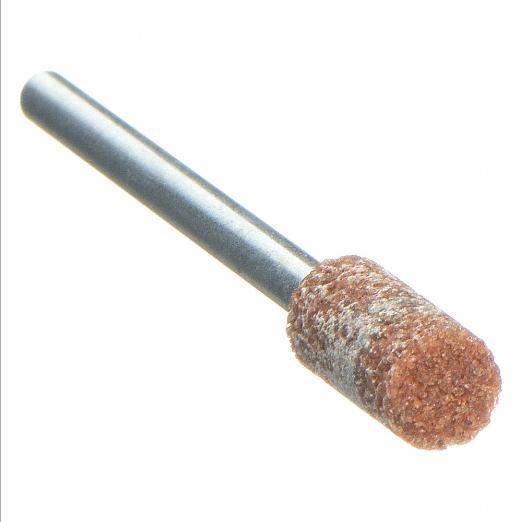 Vitrified Mounted Point, 1/4 Inch Dia, 1/2 Inch Size Medium, Aluminum Oxide, 60 Grit