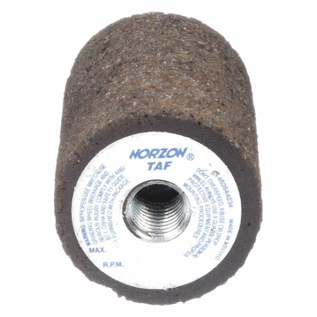 Square Tip Grinding Plug, 2 Inch Grinding Cone Dia, 3 Inch Grinding Cone
