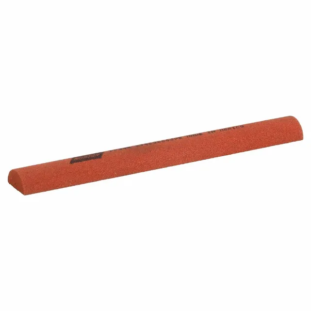 Sharpening File, Fine, Aluminum Oxide, 4 Inch Length, 1/2 Inch Height, Half Round