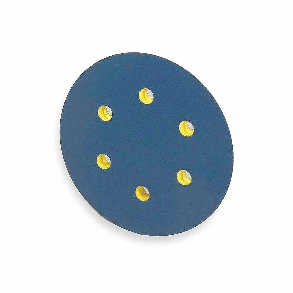 Disc Backup Pad, 6 Inch Dia., Threaded ShaFt. Length, 15000 RPM Max. Speed, Medium