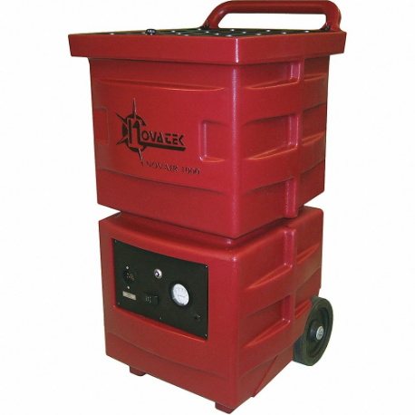 Industrial Air Scrubber, 58 dB Max Noise Level, Plastic, Particulate Filtration