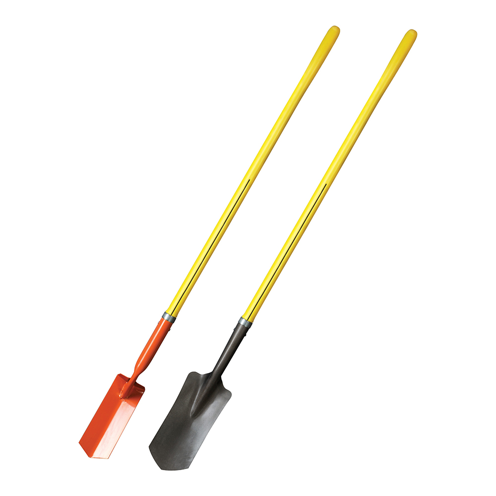 Trenching Shovel, 4 x 12 Inch Curved Blade, 48 Inch Handle