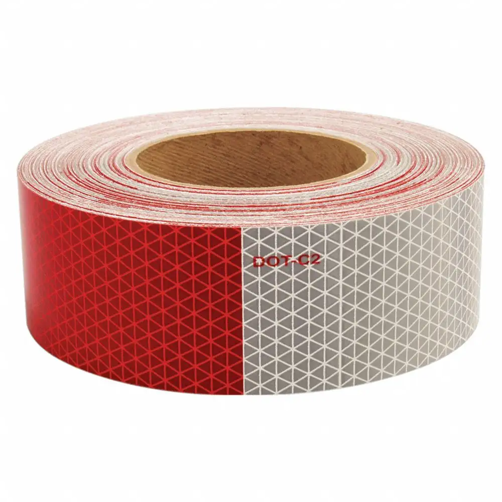 Reflective Tape, 2 Inch Width, 30 Feet Length, Truck and Trailer, Roll