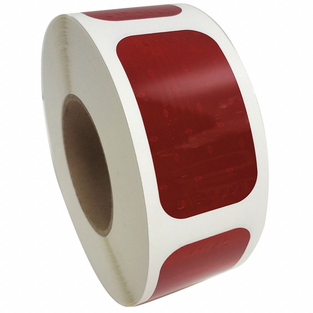 Reflective Tape, 2 Inch Width, 3.5 Inch Length, Truck and Trailer, Roll