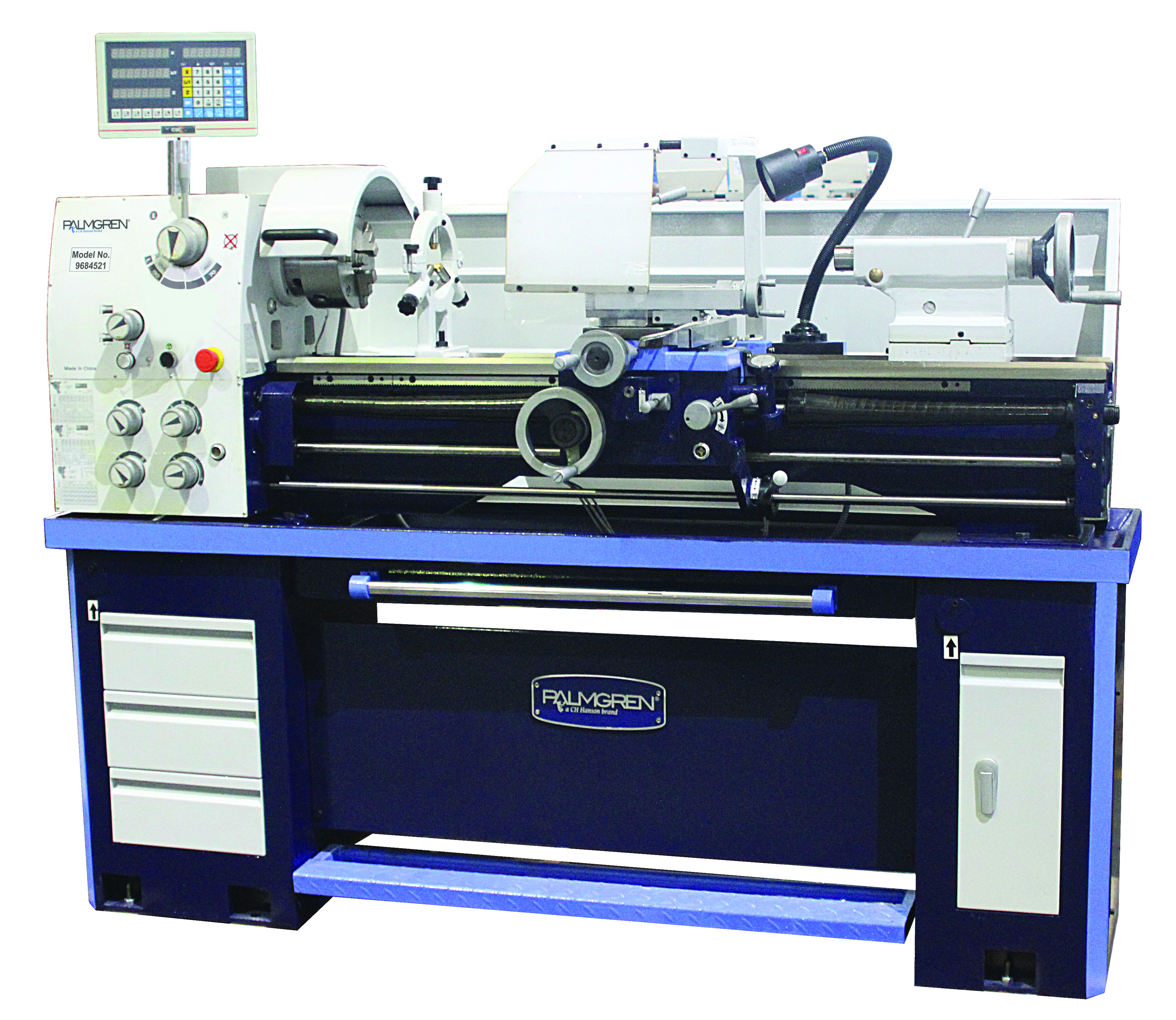 Engine Lathe With 2 Inch Bore, 460V, 14 x 40 Inch Size