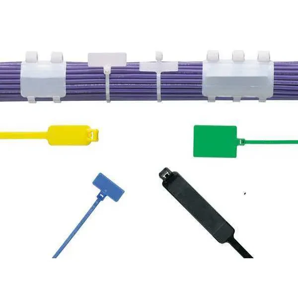 Cable Tie, 8 InchL, Nylon, White, PK100