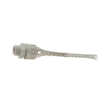 Strain Relief Cord Grip, 1/2 NPT, Straight, 0.187 to 250 Inch Outer Dia.