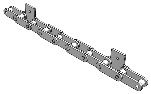 Roller Chain, C2050 Pitch, 50 Feet Length