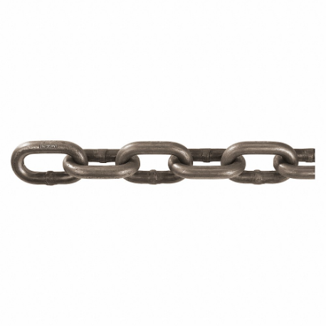 Chain, Carbon Steel, 3/8 Inch Trade Size, 5400 Lb Working Load Limit, Self Colored