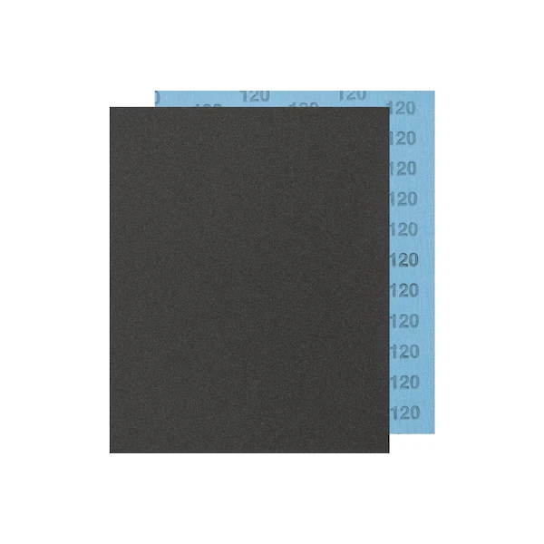 9 Inch x 11 Inch Abrasive Sheet, Cloth Backed, Aluminum Oxide, 120 Grit