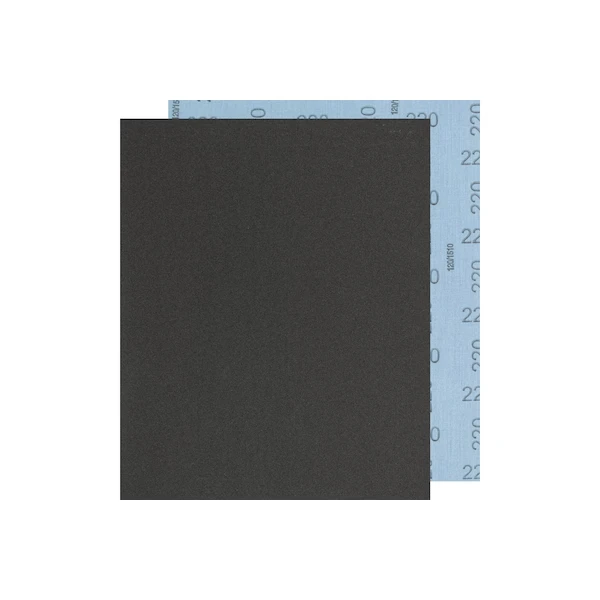 9 Inch x 11 Inch Abrasive Sheet, Cloth Backed, Aluminum Oxide, 220 Grit