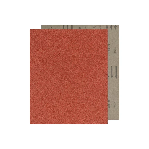 9 Inch x 11 Inch Abrasive Sheet, Paper Backed, Aluminum Oxide, 60 Grit