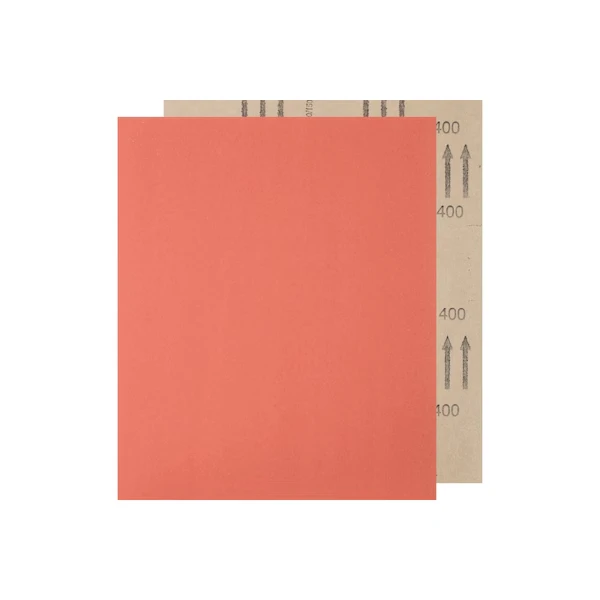 9 Inch x 11 Inch Abrasive Sheet, Paper Backed, Aluminum Oxide, 400 Grit