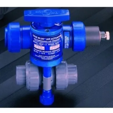 Ball Valve, 2-Way, Air X Spring, EPDM Seal, PVC, 4 Inch Size