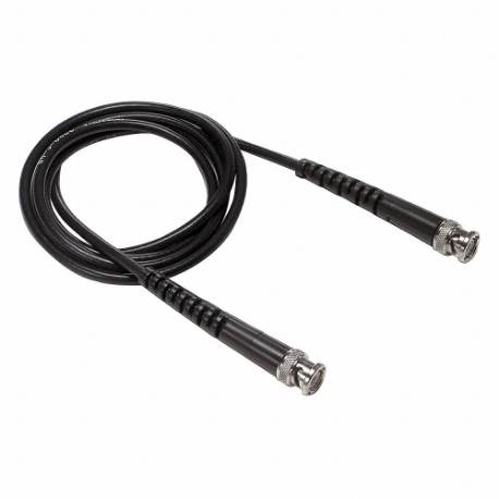 BNC Coaxial Cable, BNC Male to BNC Male, 60 Inch Length, Black, Nickel Plated Brass
