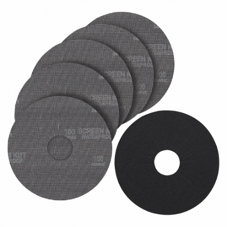 Hook-and-Loop Sanding Disc, 9 Inch Dia, Aluminum Oxide, 100 Grit, 5 PK