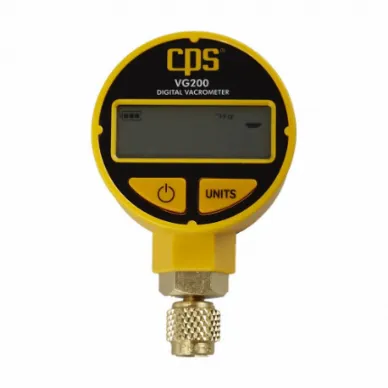 Vacuum Gauge, Digital, 1/4 Inch Size Flare, 0 to 99000 Microns, LCD