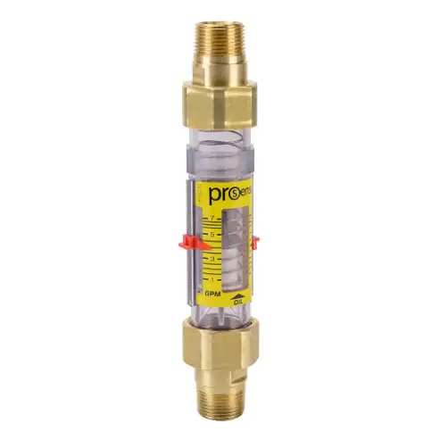 Oil Mechanical Flow Meter, Variable Area, 3/4 Inch Male Npt Process Connection