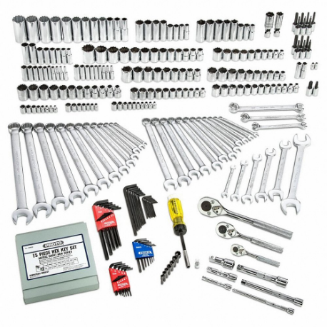 Master Tool Set, 292 Total Pcs, Drivers and Bits/Sockets and Accessories/Wrenches