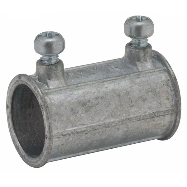 Emt Set Screw Couplng, 2-1/2 Inch Size, Dc Zinc