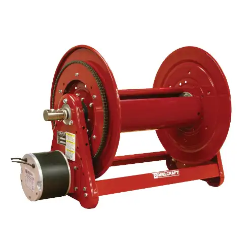 Motor Driven Hose Reel, 12 VDC, Inner Diameter 3/4 Inch, Hose Length 175 Feet